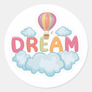 single word dream sticker