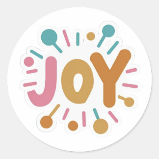 single word joy sticker