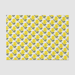 Single Yellow Narcissus Daffodil Tissue Paper