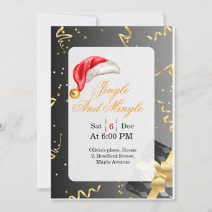 Singles and Friends Christmas Party Invite 