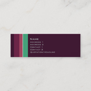 Singles • No. 0008 Mini Business Card