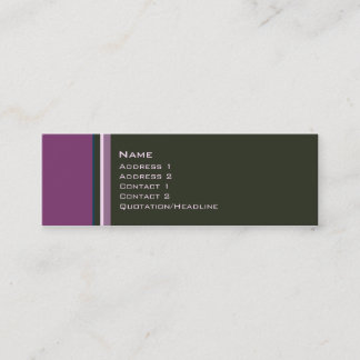 Singles • No. 0009 Mini Business Card