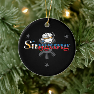 Sinigang Philippines Filipino Food Ceramic Tree Decoration