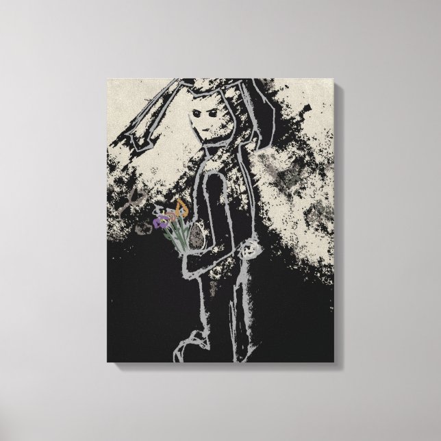 sinister bunny canvas print (Front)