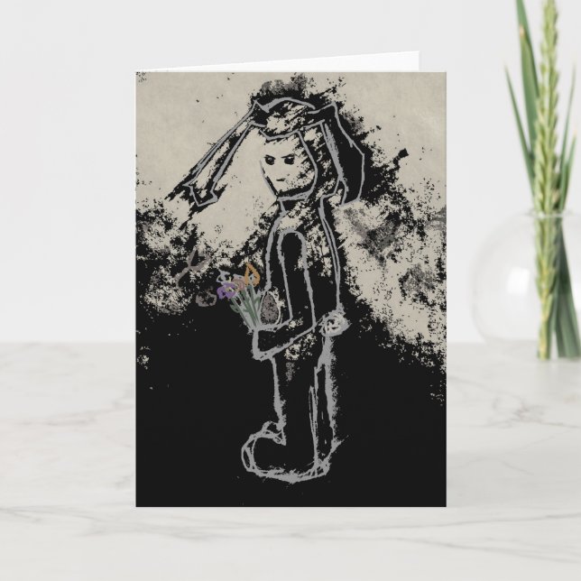 sinister bunny holiday card (Front)