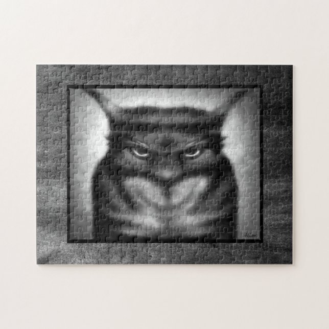 Sinister Cat Jigsaw Puzzle (Horizontal)