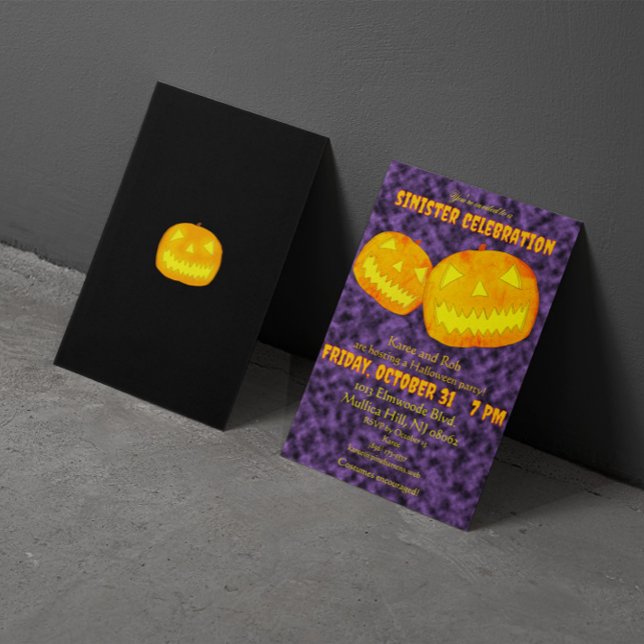 Sinister Celebration Halloween Party Invitation (Creator Uploaded)