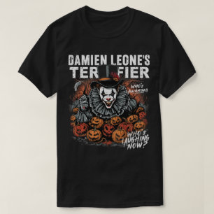 Sinister Clown Horror Halloween Graphic Design T-Shirt
