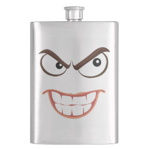 SINISTER FACE HIP FLASK