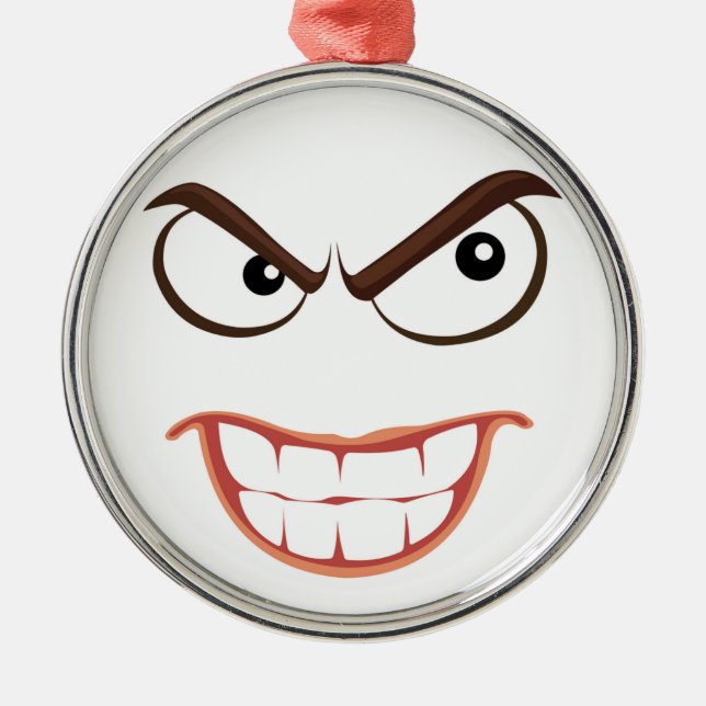 SINISTER FACE METAL TREE DECORATION (Front)