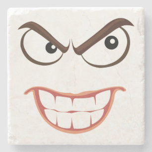 SINISTER FACE STONE COASTER
