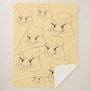 Sinister Flan Sherpa Blanket
