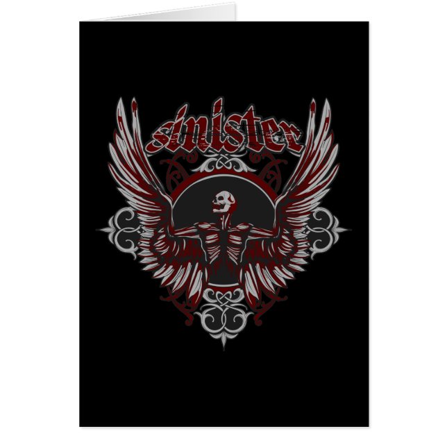 Sinister Gothic Angel With Wings (Front)