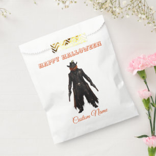 Sinister Pumpkin Sheriff Cowboy Jack-o'-Lantern Gr Favour Bags