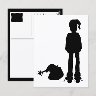 sinister santa postcard