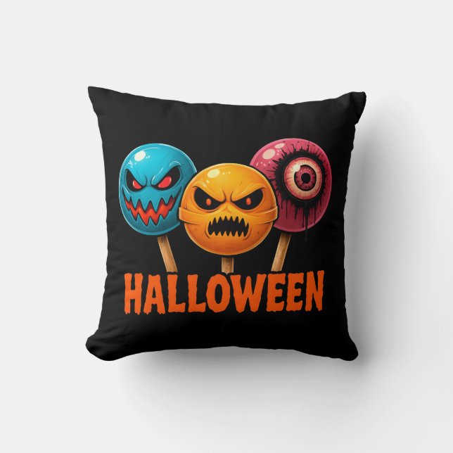 Sinister Sweets Halloween Cushion (Front)
