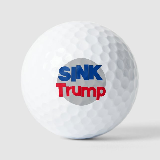 Sink Trump golf ball (Front)