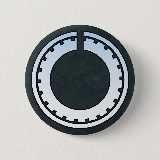 SINKER. 6 CM ROUND BADGE (Front)