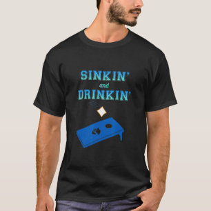 Sinkin' And Drinkin' Beer Cornhole Sack Kernel Ram T-Shirt