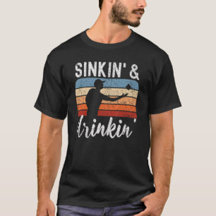 Sinking And Drinking Bag Toss Summer Games Cornho T-Shirt