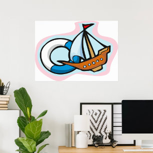 Sinking Boat Poster