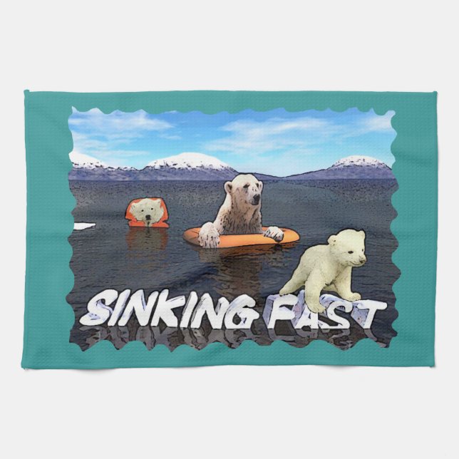 Sinking Fast Tea Towel (Horizontal)