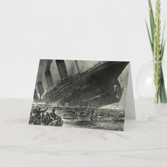 Sinking RMS Titanic Card (Front)