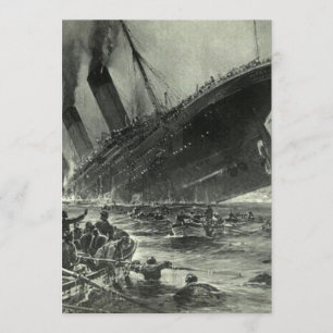 Sinking RMS Titanic Invitation
