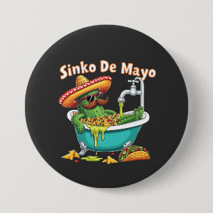 Sinko de Mayo"Funny Cinco de Mayo Cactus  7.5 Cm Round Badge