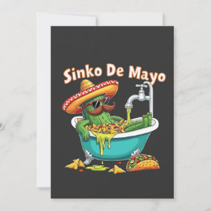 Sinko de Mayo"Funny Cinco de Mayo Cactus  Announcement