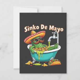 Sinko de Mayo"Funny Cinco de Mayo Cactus Card