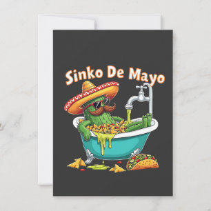 Sinko de Mayo"Funny Cinco de Mayo Cactus Holiday Card