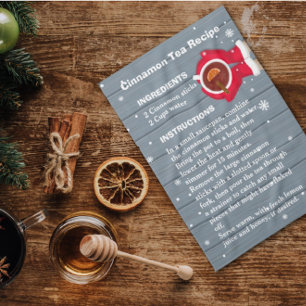 Sinnamon Tea Recipe Christmas Kitchen Towel