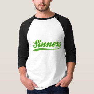 Sinners Faux Baseball Jersey T-Shirt