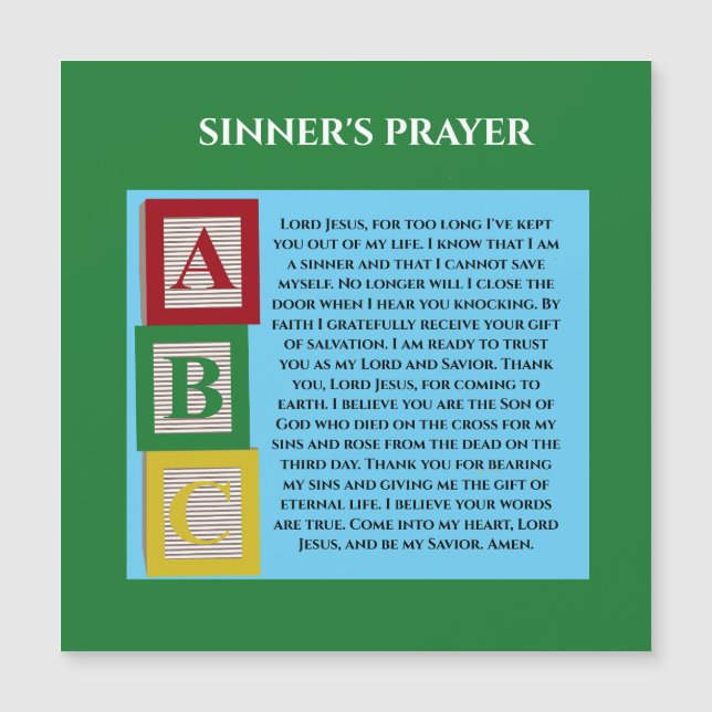 SINNERS PRAYER (Front)