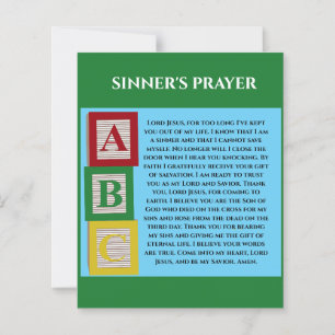 SINNERS PRAYER