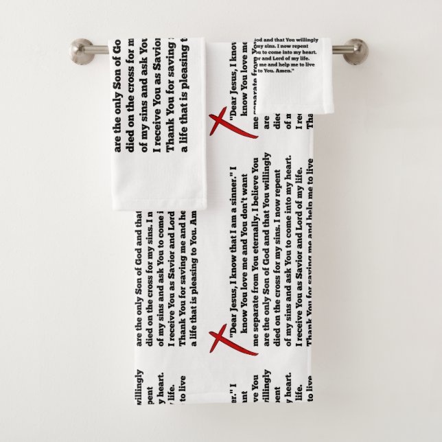 Sinners Prayer  Bath Towel Set (Insitu)