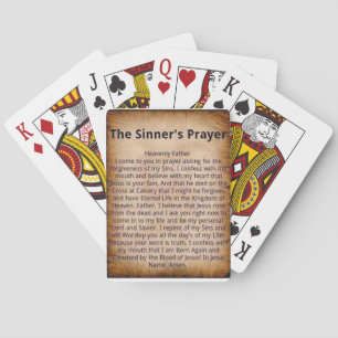 Sinner's Prayer Playing Cards