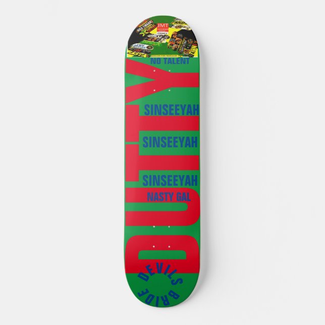 SINSEEYAH NASTY 8 1/4" Skateboard Deck (Front)