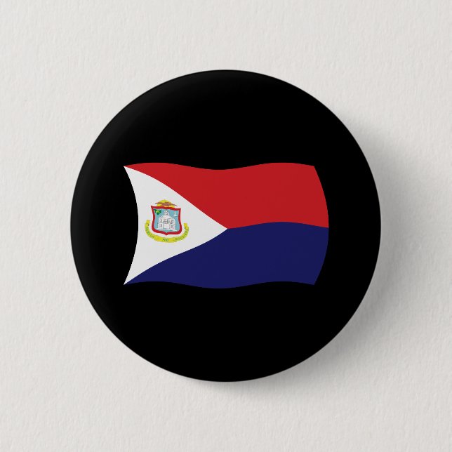 Sint Maarten Flag Button (Front)