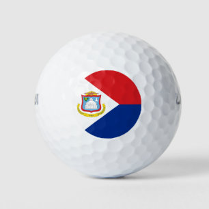 Sint Maarten flag Golf Balls