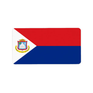 Sint Maarten flag Label
