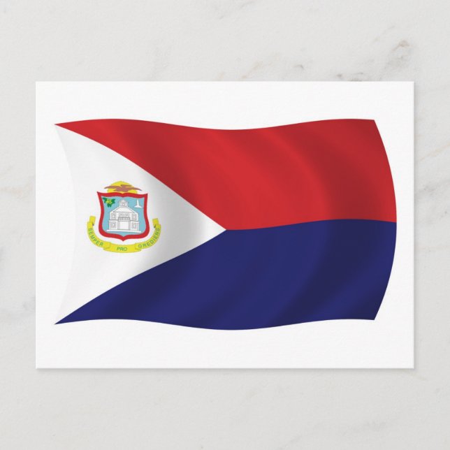 Sint Maarten Flag Postcard (Front)