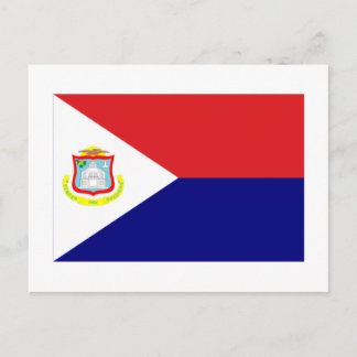 Sint Maarten Flag Postcard