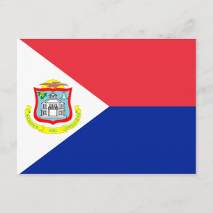 Sint Maarten Flag Postcard