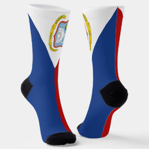 Sint Maarten Flag Socks