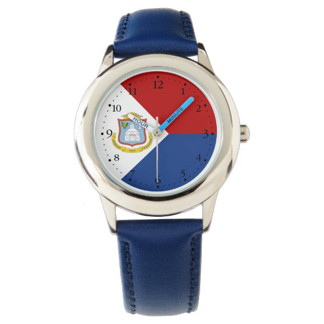 Sint Maarten Flag Watch (Front)