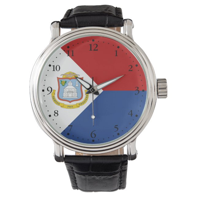Sint Maarten Flag Watch (Front)