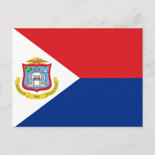 Sint Maarten National World Flag Postcard