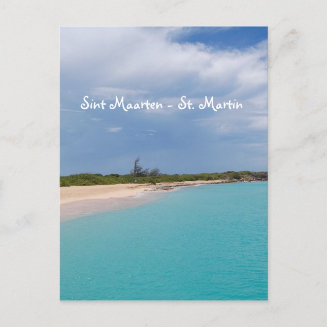Sint Maarten - St. Martin Beach Scene Postcard (Front)
